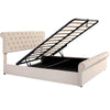 Ottoman Storage Bed Upholstered 4ft6 Double Bed Frame With Storage & Gas Lift