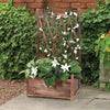 Wooden Raised Garden Bed Outdoor Above Ground Planter Box Basket Hanging Trellis