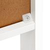 Bathroom Cabinet Sideboard Storage Unit White MDF 2 Doors w/ Adjustable Shelves