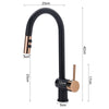 Kitchen Sink Mixer Taps Pull Out Spray Hose Bath Basin Faucet Taps Swivel Lever