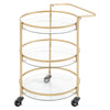 Chic Glass Drinks Trolley 3 Tier Party Kitchen Serving Cart Storage Display Rack