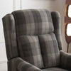 Tartan Fabric Recliner Chairs for Living Room Bedroom Adjustable Armchair Sofa