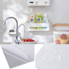 10pc White Marble Effect Wall Tile Sticker Self Adhesive Kitchen Bathroom Decals