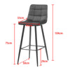 Set of 2 Velvet Bar Stools Breakfast Bar Stool Kitchen Squared Padded Seat New