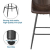 1/2/4x PU Leather Bar Stool High Counter Breakfast Chair with Backrest Barstool
