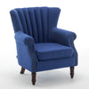 Chesterfield Wing Back Armchair Button Fabric Upholstered Lounge Tub Sofa Chair
