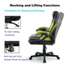 OFFICE CHAIR ADJUSTABLE ERGONOMIC RACING GAMING SWIVEL PU LEATHER DESK COMPUTER