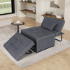 Sofa Bed 4 in 1 Convertible Chair Folding Ottoman Lounger Sleeper Metal Frame UK