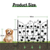 Set of 5 Steel Garden Lawn Edging Pet Dog Barrier Fencing Path and Border Fence