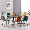 Dining Chairs 2/4/6pcs Modern Suede/Velvet Back Sturdy metal Legs Office/Cafe