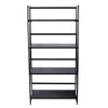 4-Tier Storage Shelves Ladder Bookshelf Industrial Bookcase Unit Vintage Gray