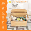3-in-1 Kids Table and Chair Set Children Activity Bench Wooden Toy Storage Box