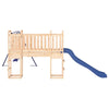 Playhouse with Slide Swings Solid Wood Pine V6J3