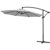 3m Garden Patio Parasol Sun Shade Banana Umbrella Cantilever with Cross Base Set