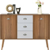 Modern Sideboard Buffet 2 Doors 3 Drawers Storage Cabinet Cupboard White Home