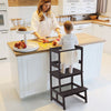 Kids Kitchen Step Stool 2-Step Toddler Standing Tower with 4-Side Safety Rail