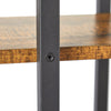 Mondeer Industrial Display Shelf Storage Unit Staggered layering Metal Frame