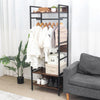 Heavy Duty Closet Organizer Freestanding Clothes Rail Racks for Bedroom Laundry