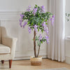 120cm Artificial Faux Plants Tree In Pot Garden Home In/Outdoor Wisteria Flowers