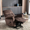 Single Sofa Fabric Power Lift Electric Recliner Chair Armchair Rise Chair Brown
