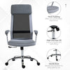 Office Chair Mesh High Back Swivel Task PC Desk Chair for Home w/ Arm, Grey