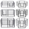 Large 6/8Panel Pet Dog Cat Playpen Tent Heavy Duty Fence Kennel Cage Crate Fence