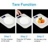 5kg Digital Kitchen Scales Stainless Steel Electronic LCD Cooking Weighing Food