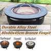 LEVEL 32'' Outdoor Garden BBQ Fire Pit Large Firepit Brazier Round Stove Heater