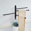 New Wall Mounted 4 Arm Towel Rail Storage Holder Bathroom Kitchen Swivel Rack UK