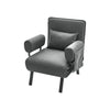 Linen Fabric Folding Single Chair Sofa Bed Recliner Armchair Lounge Sleeper Seat
