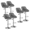1/2/4/6x Bar Stools Gas Lift Swivel Faux Leather Kitchen Breakfast Counter Salon