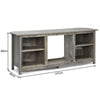 TV Stand for TVs up to 65 Inches Wooden Modern TV Console Table W/6 Open Storage