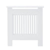 Modern Radiator Cover Cabinet MDF Vertical Slat Shelve Home Furniture White