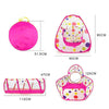 Portable 3 in 1 Kids Baby Play Tent Tunnel Ball Pit Playhouse Ocean Balls Pool