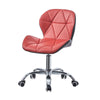Red+Black Faux Leather/PU Computer Chairs Office Chairs 5-Legs Swivel( pair)