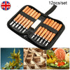 12Pcs/set Wood Carving Hand Chisel Tools For Carpenters Woodworking With Bag UK
