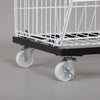 60/90CM Stackable Wire Storage Bin Rack Veg Fruit Snack Basket For Retail Shop