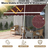 Outdoor Garden Awning Manual Canopy Patio Retractable Sun Shade Shelter300X250cm
