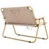 2 Seater Folding Camping Chair Portable Outdoor Picnic Oxford Beach Steel Frame