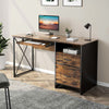 Bestier Home Office Desk w/ Keyboard Tray Drawers for Workstation Writing Table