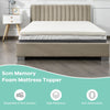 Super King Size Mattress Topper 5cm Memory Foam Bed Topper Ultra Soft Mattress