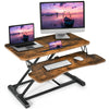 Adjustable Standing Desk Converter Sit to Stand Desk Raiser with Keyboard Tray