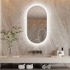 Framless LED Illuminated Bathroom Mirror Vanity Make Up Dressing Mirror with Pad