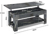 High Gloss Coffee Table With Storage Lift Top Up Modern Living Room Furniture
