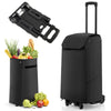 2 IN 1 38L Folding Shopping Trolley Truck Grocery Luggage Carrier Bag 2 Wheels