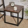 Industrial Rustic Wood Sofa Side Table Coffee Table Bedroom Night Stand 40x40cm