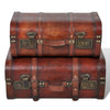 Retro Wooden Treasure Chest Vintage Storage Box Trunk Coffee Table Lockable UK