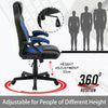 360° Swivel Office Chair Racing Gaming Style Comoputer Desk Adiustable Chair