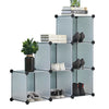 6 Cubes DIY Modular Open Storage Organizer Clothes Wardrobe Rack Shelf Cabinet