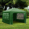 3x4m Sides Gazebo Marquee Tent Garden Party Waterproof Canopy Shelter Windbar